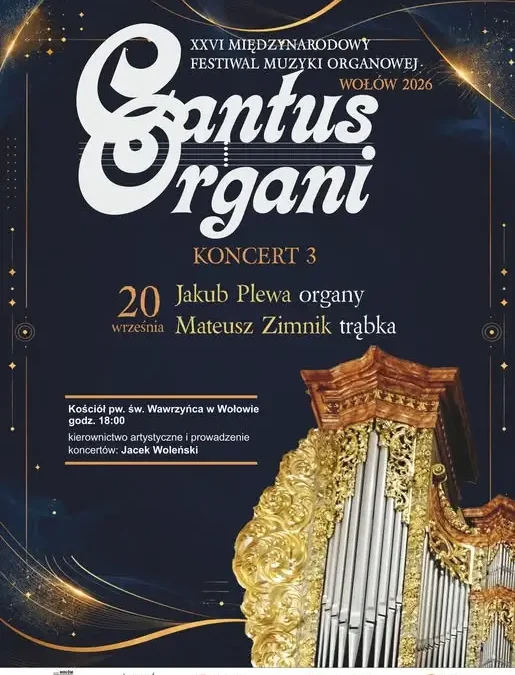 Koncert organowy w Wołowie – trzeci występ Festiwalu Cantus Organi