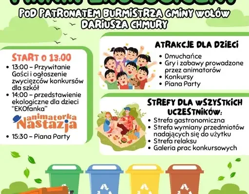 Piknik Ekologiczny w Wołowie – 26 września na Ruskim Placu