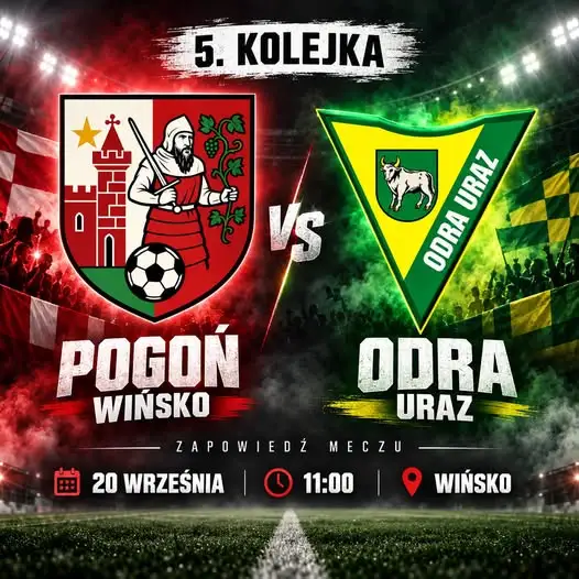 Pogoń Wińsko wraca na własne boisko. W 5. kolejce zmierzy się z Odrą Uraz