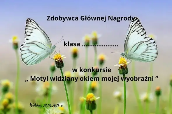 Wyniki konkursu „Motyl widziany okiem mojej wyobraźni” już 23 września