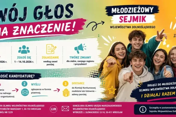 Młodzieżowy Sejmik Dolnego Śląska – ruszają zgłoszenia kandydatów