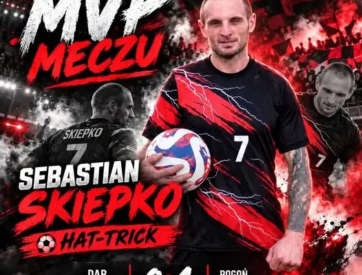 Pogoń Wińsko rozbiła Dąb Kuraszków 4:0. Hat-trick Sebastiana Skiepko