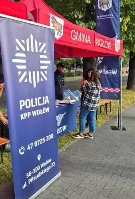 Policjanci z Wołowa uczyli bezpieczeństwa na Krajowym Treningu Rodzinnym