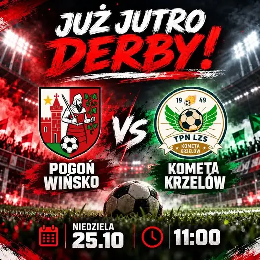 Derby gminy Wińsko: Pogoń Wińsko zmierzy się z Kometą Krzelów